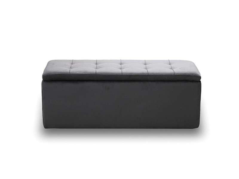LIDO ΣΚΑΜΠΟ VELVET GREY ΜΕ ΑΠΟΘ. ΧΩΡΟ 101X41X42εκ.